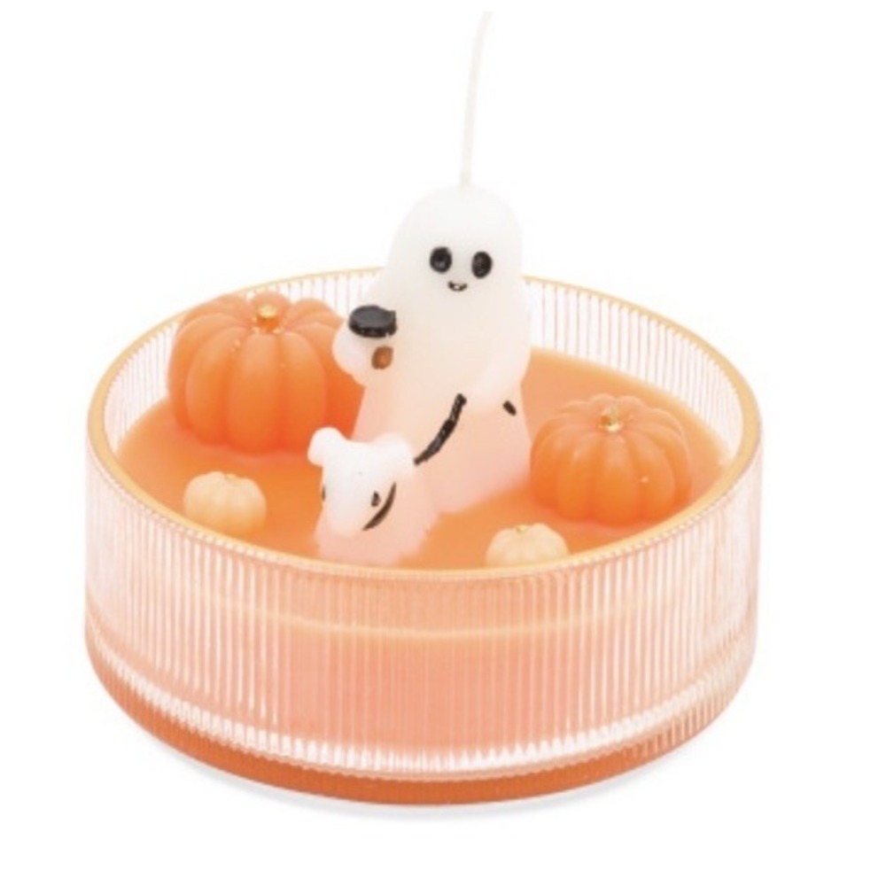 Goblin and Ghoul Ghost Walking Dog Halloween Summerween Afternoon Stroll Candle